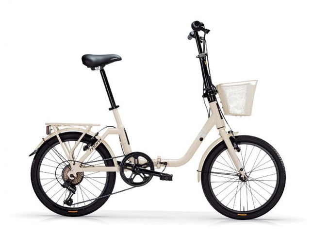 MBM Vouwfiets 20 Inch Kangaroo 6 Versnellingen Creme Winkelwarenhuis.nl