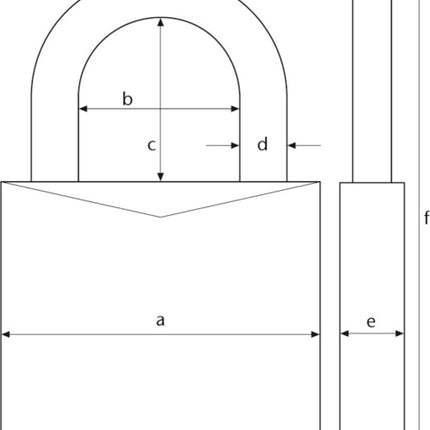 Abus 64Ti/30Hb60 Titalium Hangslot Zilver
