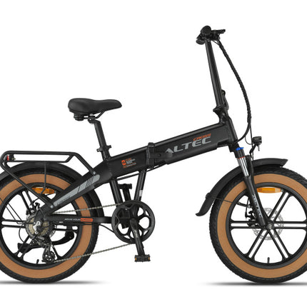 Altec Cross Fatbike Vouwfiets Unisex 7V Schijfrem matzwart 39 cm 20 inch