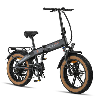 Altec Cross Fatbike Vouwfiets Unisex 7V Schijfrem matzwart 39 cm 20 inch