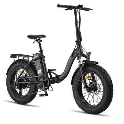 Altec Focus-S Fatbike Vouwfiets Unisex 8V Terugtraprem matzwart 42 cm 20 inch