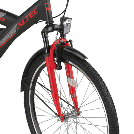 Altec Hero Jongens V-Brakes zwart/rood 26 inch