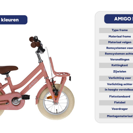 Amigo Bella Meisjes Terugtraprem