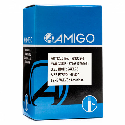 Amigo Binnenband 24 X 1.75 (47-507) Av 48 Mm zwart