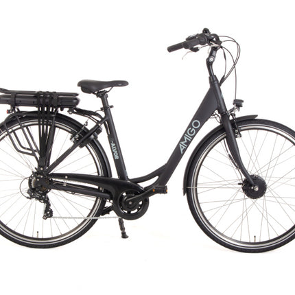 Amigo E-Alvor D1 Dames 7V V-Brakes matzwart 50 cm 28 inch