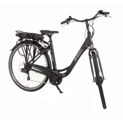 Amigo E-Alvor D1 Dames 7V V-Brakes matzwart 50 cm 28 inch