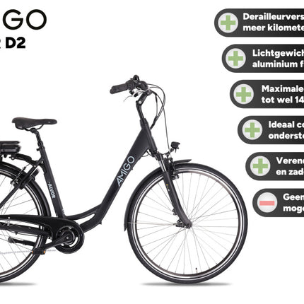 Amigo E-Alvor D2 Dames 7V V-Brakes