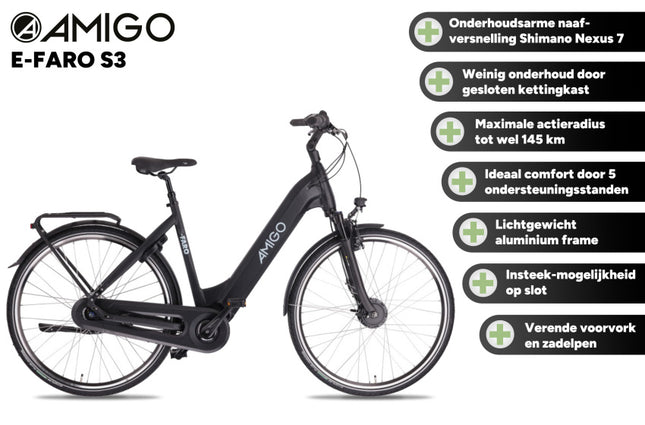 Amigo E-Faro S3 Dames 7V Rollerbrake