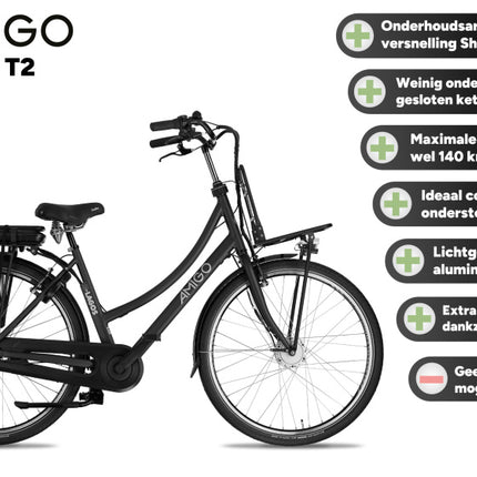 Amigo E-Lagos T2 Dames 3V V-Brakes