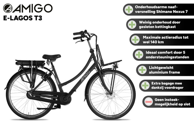 Amigo E-Lagos T3 Dames 7V Rollerbrake