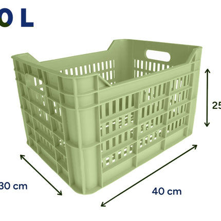Amigo Fietskrat 30 Liter 100% Gerecycled Kunststof