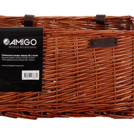 Amigo Fietsmand 26 Liter Riet