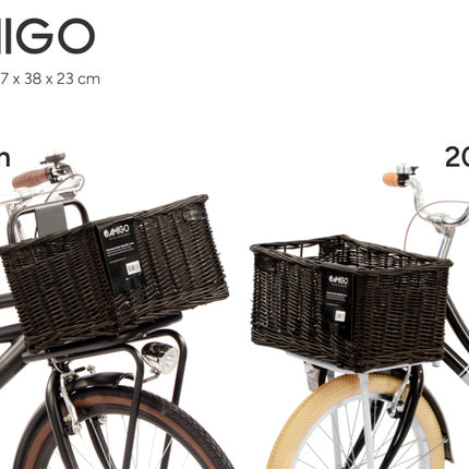 Amigo Fietsmand 26 Liter Riet