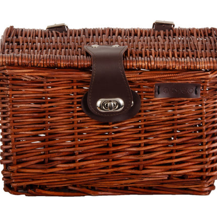 Amigo Fietsmand Met Deksel 10 Liter Riet