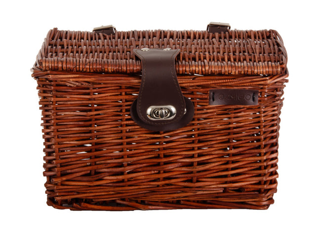 Amigo Fietsmand Met Deksel 10 Liter Riet