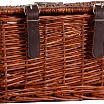 Amigo Fietsmand Met Deksel 10 Liter Riet