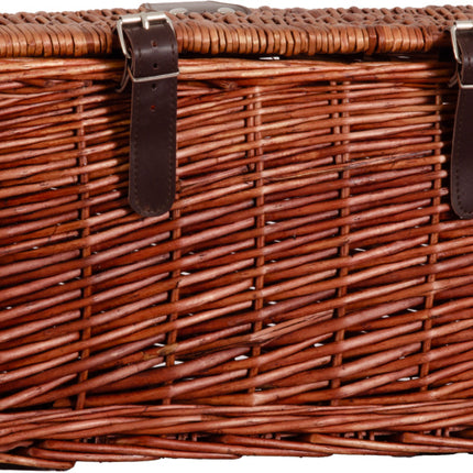 Amigo Fietsmand Met Deksel 16 Liter Riet