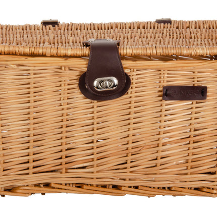 Amigo Fietsmand Met Deksel 16 Liter Riet