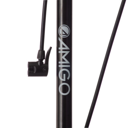 Amigo Luxe Fietspomp Met Drukmeter 11 Bar 73 Cm zwart