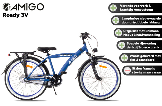 Amigo Roady Jongens 3V Terugtraprem