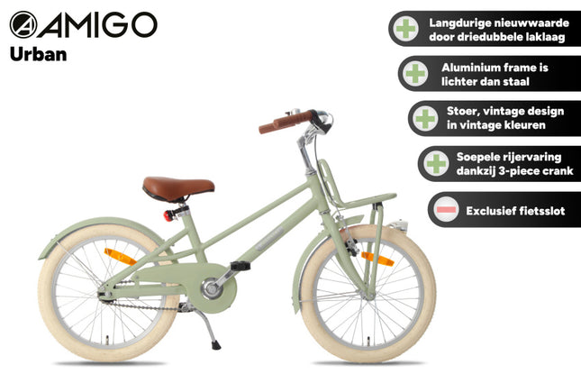 Amigo Urban Aluminium Frame Meisjes Terugtraprem