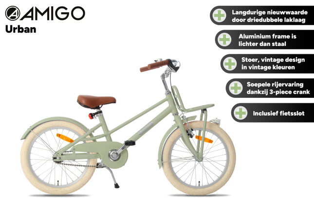 Amigo Urban Aluminium Frame Meisjes Terugtraprem