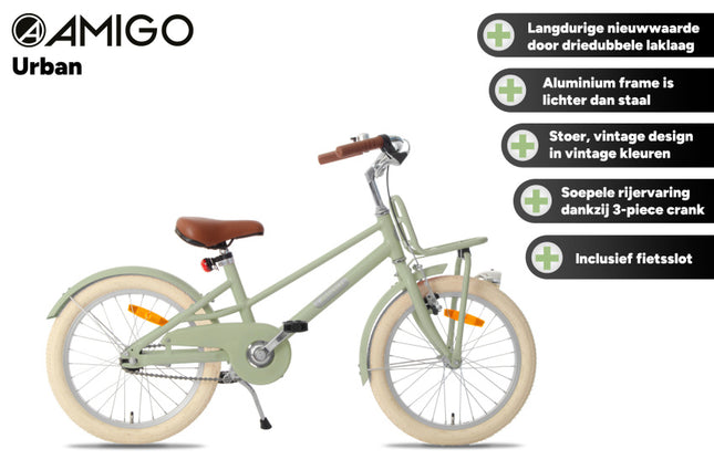 Amigo Urban Aluminium Frame Meisjes Terugtraprem