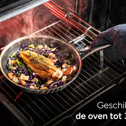 Arbaer 12-Delige Pannenset Inductie Met Honingraat Anti-Aanbaklaag