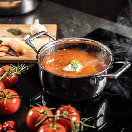 Arbaer Kookpan Ø 20 Cm Met Deksel - Honingraat Anti-Aanbaklaag - Inductie