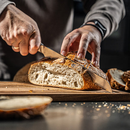 Arbaer Messenset 5-Delig - Japanse Damascus Print - Pakka Houten Handvat