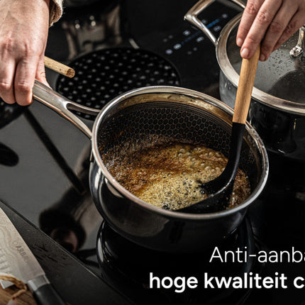 Arbaer Sauspan Ø 18 Cm - Honingraat Anti-Aanbaklaag - Inductie