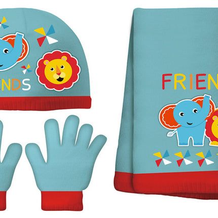 Arditex Accessoiresset Junior Acryl Blauw/Rood 3-Delig One-Size