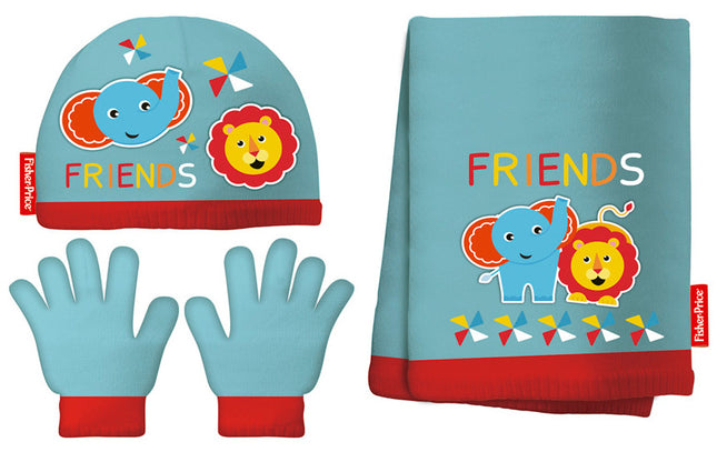 Arditex Accessoiresset Junior Acryl Blauw/Rood 3-Delig One-Size