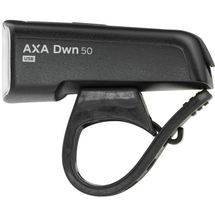 Axa Dwn 50 Koplamp 10-50 Lux Led Usb-C Zwart