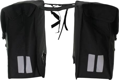 Basil Dubbele Fietstas Mara Xxl 47L Zwart