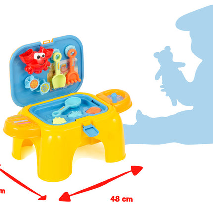 Beach Toys Compact Zand- En Watertafel Met Accessoires 16-Delig