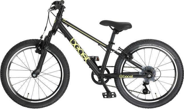 Bike Fun The Beast Jongens 6V V-Brakes matzwart/geel 28 cm 20 inch