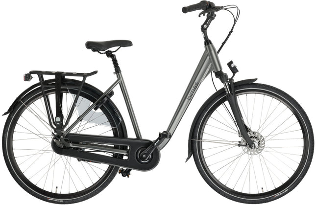 Bimas City 7.3 Dames 7V Rollerbrake matgrijs 50 cm 28 inch