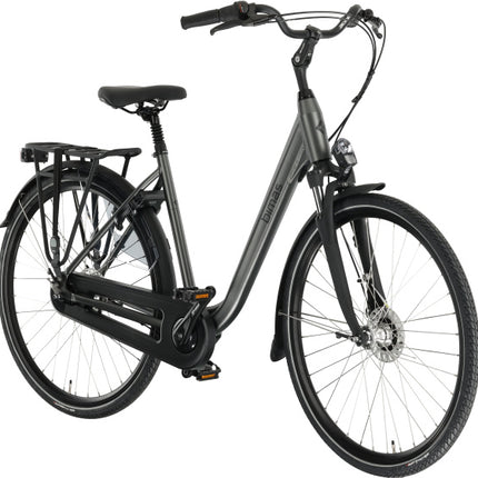 Bimas City 7.3 Dames 7V Rollerbrake matgrijs 50 cm 28 inch