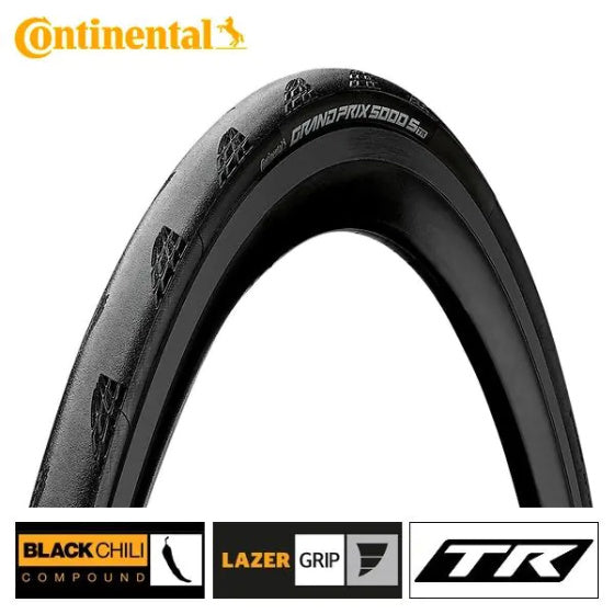 Continental Grand Prix 5000 S Tr Buitenband 28-622 Vouwband Zwart