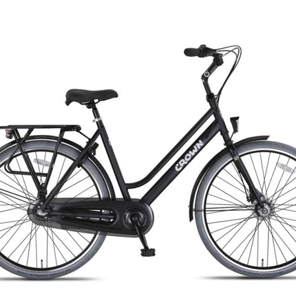 Crown New York Plus Dames 3V Rollerbrake matzwart 53 cm 28 inch