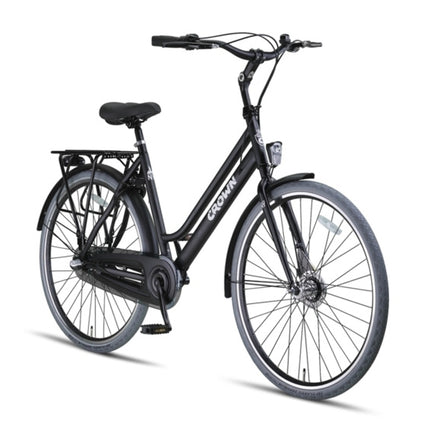 Crown New York Plus Dames 3V Rollerbrake matzwart 53 cm 28 inch