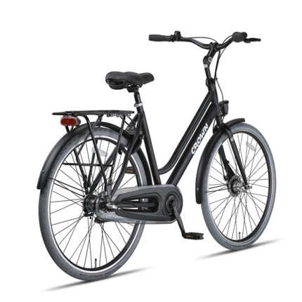 Crown New York Plus Dames 3V Rollerbrake matzwart 53 cm 28 inch