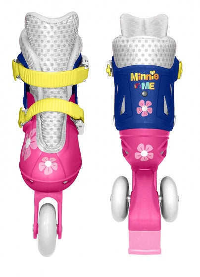 Disney Minnie Mouse Inlineskates Hardboot Wit/Blauw Maat 27/30