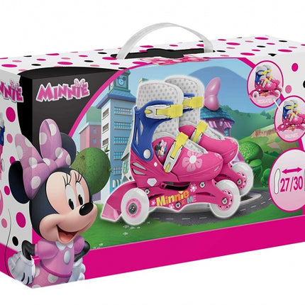 Disney Minnie Mouse Inlineskates Hardboot Wit/Blauw Maat 27/30