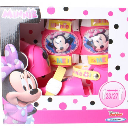 Disney Minnie Mouse Rolschaatsen Met Bescherming Meisjes /Wit roze Maat 23-27