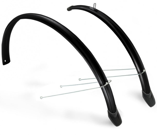 Eurofender Spatbordenset 58 Mm Kunststof zwart 24 inch