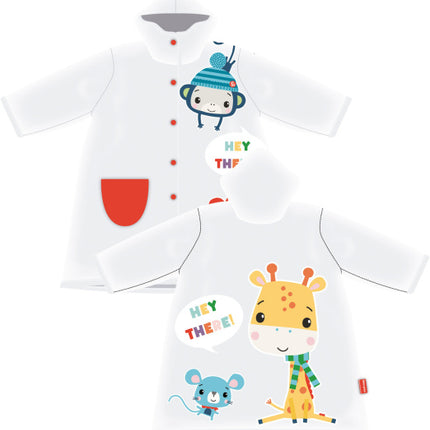 Arditex Regenjas Fisher-Price Junior Pvc Maat 36 Maanden wit