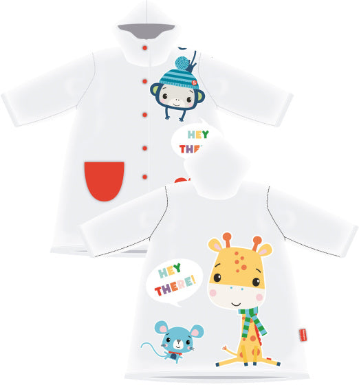 Arditex Regenjas Fisher-Price Junior Pvc Maat 36 Maanden wit