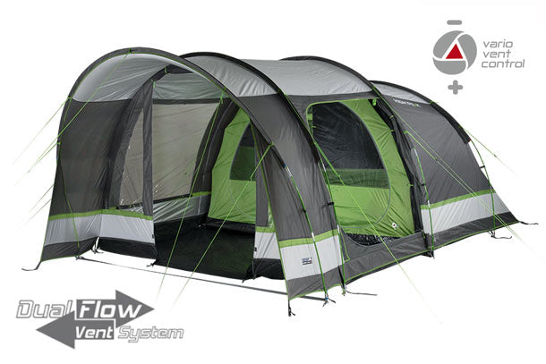 High Peak Brixen 5.0 Familietent 5-Persoons 480 X 300 Cm grijs